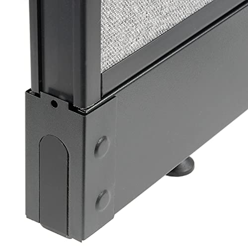 Steel End Base Cap for Interion Office Partition Panels by Global Industrial – Steel, Black, Model KSE