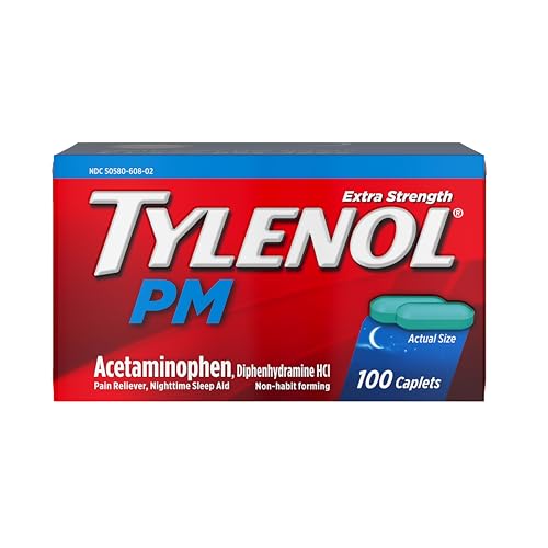 Tylenol 100 Count / 100ct / PM Extra Strength Acetaminophen
