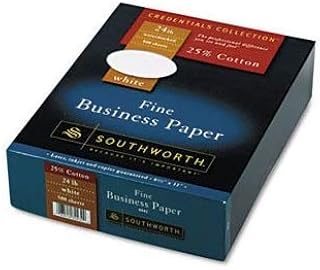 Southworth Fine Business Paper PAPER,25%COT,24#,LTR,WE LODNLWP (Pack of3)
