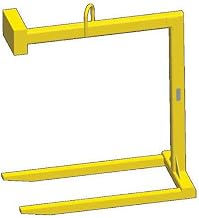 M&W Fixed Bale Lift Pallet Lifter - 2000 Lb. Cap.
