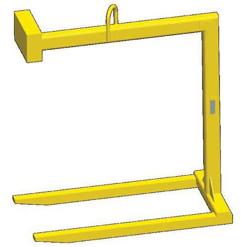 Fixed Bale Lift Pallet Lifter - 2000 Lb. Cap. by M&W – Safety Yellow, Model 14631