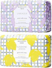Beekman 1802 Goat Milk Bar Soap Bundle (9oz) - Sunshine Lemon and Lavender