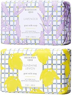 Beekman 1802 Goat Milk Bar Soap Bundle (9oz) - Sunshine Lemon and Lavender