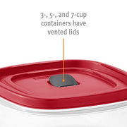 Rubbermaid 5-Cup 2Pk (Pack of 4) / Set / Variety Pack Container Lids