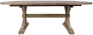 Starlight Canyon Home Solid Pine Distressed-Finish Extension Dining Table, Rustic Farmhouse Expandable Kitchen Table for Dining Room, Distressed Brown