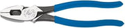 KLEIN TOOLS D2000-9NETP Lineman's Fish Tape Pulling Pliers, Made in USA, High Leverage Design with Handle Tempering for comfort when Cutting, 9-Inch