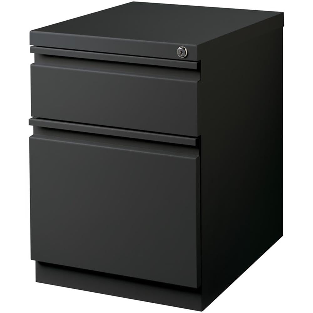 Hirsh Industries Dark Coal / Modern / 21.75" H x 15" W x 19.88" D Mobile File Cabinets