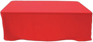 HUBERT Tablecloth Red Rectangular Spun Polyester - 60" W x 120" L