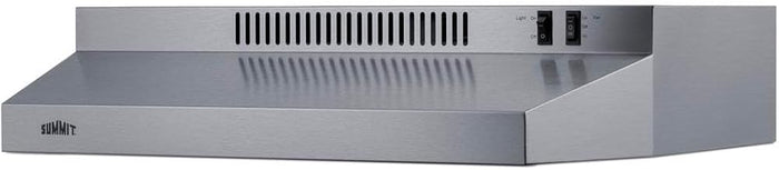 Summit H24RSSADA 24" ADA Compliant, Under Cabinet Convertible Range Hood, Stainless Steel Finish, Two-Speed Fan, Charcoal/Aluminum Mesh Filter, Rocket Switch, TAA Compliant (24 Inch)