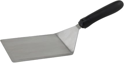 Winco 5" x 6" Black Extra Heavy Plastic Turner, Offset Turner | Heavy-duty, Offset design, Great for Griddles, Burgers, Eggs and Kitchen Prep