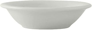 Tuxton CLD-046 Vitrified China Alaska/Colorado Accessories Fruit Dish, Narrow Rim, 4-1/2 oz, 4-3/4", Porcelain White (Pack of 36),