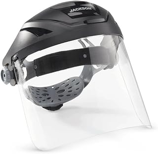 Jackson Safety F4XP Face Shield, Anti-Fog Clear Tint, for Work - ANSI Z87.1
