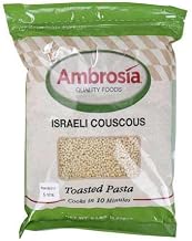 Savor Imports Ambrosia Toasted Israeli Couscous, Pearl-Shaped Pasta, 5 Pound, 4 per Case, High Protein, Ambient Temperature Storage