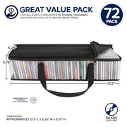 Stock Your Home 72 / 3 Count Pack of 24 CD Racks