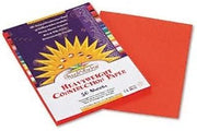 Prang Brightly-colored, high-strength, heavyweight construction paper with long, strong fibers that cut clean and fold evenly without cracking. All purpose, high bulk, smooth textured. Made with a chemical-free pulping process to help ensure a cleaner environment.