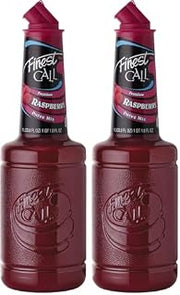 Finest Call Premium Raspberry Fruit Puree Drink Mix, 1 Liter Bottle, 2 Pack