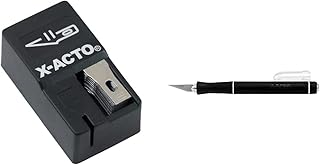 Knife Blades, No. 11 Blade With Safety Dispenser, Pack Of 15 & X-Acto X3000 Knife with Cap, Black (X3730Q)