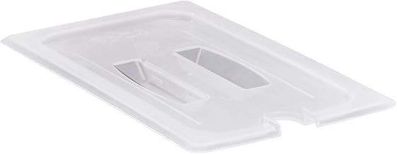 Cambro 30PPCHN190 Food Pan Lid 1/3 Polypropylene With Notched Handle Translucent Case of 6