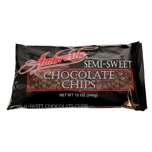 Semi-Sweet Chocolate Chips by Ambrosia – 12 Ounces