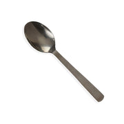Vintage Black Hammered Solid Spoon by American Metalcraft – 9.95x2.30x1.35, Stainless Steel, Black, Model BLHSP10