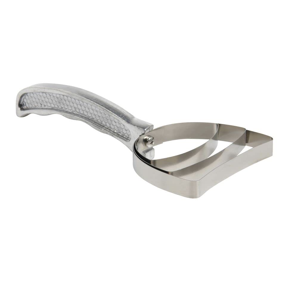 Bone Dust Scraper square 3-1/2" diameter by ALFA – Aluminum, Silver, Model 077BSS