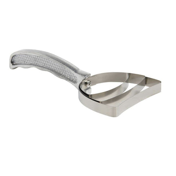 Bone Dust Scraper square 3-1/2" diameter by ALFA – Aluminum, Silver, Model 077BSS