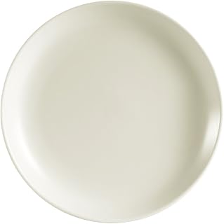 CAC China REC-5C Rolled Edge 5-1/2-Inch Stoneware Coupe Round Plate, American White, Box of 36