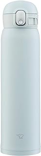Zojirushi SM-WA60-HL One-Touch Stainless Steel Mug, Seamless, 2.3 gal (0.60 L), Ice Gray