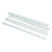 Fellowes 100 Count (Pack of 2) / 1/2" White 100Pk / White Combs & Spines