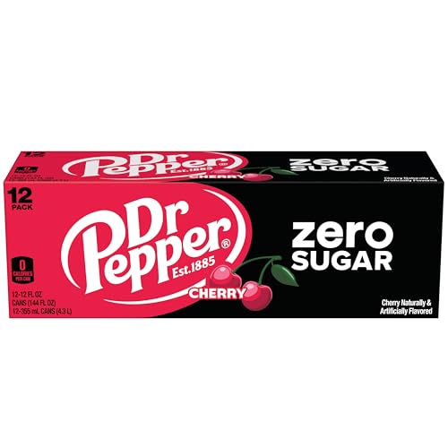Dr Pepper Zero Sugar Cherry / 12 Fl Oz (Pack of 12) / 1 Soft Drinks