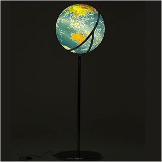 OLOTU Globe Premium Classic Floor Standing World Globe 3D Embossed Large Illuminated World Globe Educational Map Globe 720° Globe 51.1 Inch Globe for Decor