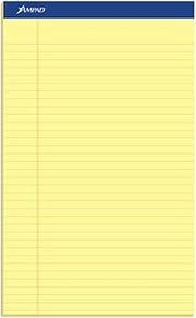 Ampad TOP20230 20-230 Evidence Perf 8-1/2x14 Pads, Wide Rule, Red Margin, Canary, 50 Sheets, Dozen