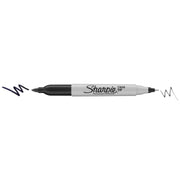 Twin Tip Permanent Markers by Sharpie – 1 Count (Pack of 4), Plastic, Black, Pack of 4, Model 32175PP