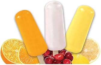 Luigi's Real Italian Ice Frozen Pops Variety Pack - Orange, Lemon, White Cherry - 1.65 Ounce Pops - 9 per case