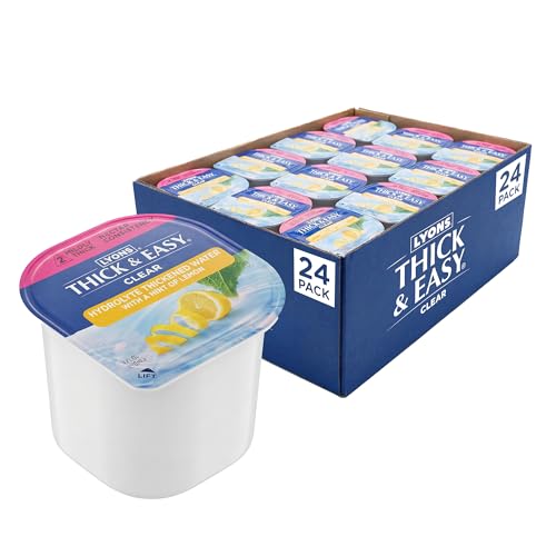 Thick & Easy Water (Hint of Lemon) / 4 Fl Oz (Pack of 24) / Nectar Iced Tea