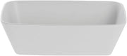 HUBERT Soft Square White Serving Bowl - 10 1/2"L x 6 1/2"w x 3 1/10"H
