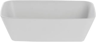 HUBERT Soft Square White Serving Bowl - 10 1/2"L x 6 1/2"w x 3 1/10"H