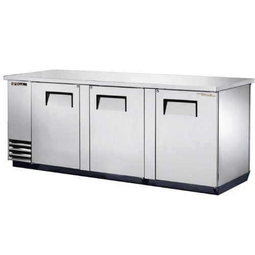 Solid Swing Door Pass-Thru Back Bar Cooler by TRUE – STAINLESS STEEL, Model TBB-4PT