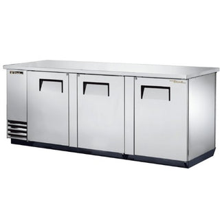 Solid Swing Door Pass-Thru Back Bar Cooler by TRUE – STAINLESS STEEL, Model TBB-4PT