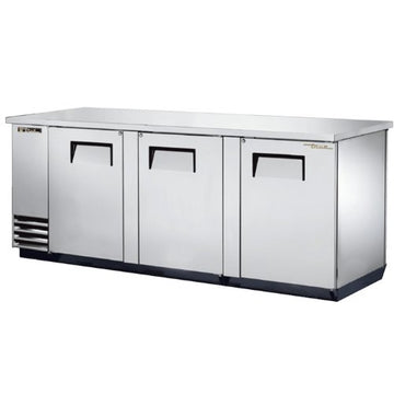 Solid Swing Door Pass-Thru Back Bar Cooler by TRUE – STAINLESS STEEL, Model TBB-4PT