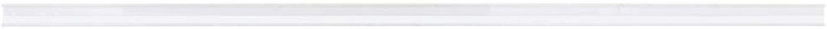 HUBERT Clear Plastic Open Face Adhesive Shelf Molding Strips - 48"L x 1 1/4"H