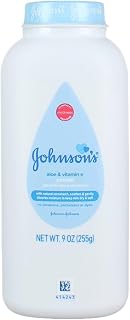 Johnson & Johnson Johnson's Baby Powder, Pure Cornstarch with Aloe & Vitamin E 9 oz
