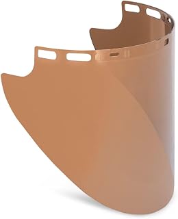 Jackson Safety Heat Resistant Face Shield Window - Gold, Aluminum, & Thermal Reflective - Polycarbonate, Anti-Scratch, High Heat (10"x20"x0.075")