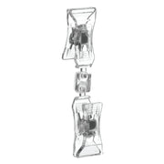 Expressly Clear Plastic Swivel Double Clip Sign Holder - 3 1/2" H-6 per pack by HUBERT – Clear, Model P11000-01R