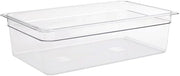 HUBERT Full-Size Clear Polycarbonate Cold Food Pan - 20 7/8" L x 12 4/5" W x 5" D