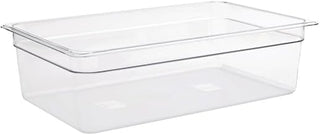HUBERT Full-Size Clear Polycarbonate Cold Food Pan - 20 7/8" L x 12 4/5" W x 5" D