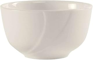 Tuxton China ASU-040 Sugar/Bouillon Cup, 8 oz., 3-7/8" Dia. x 2-1/4" H, Round, Without lid, Microwave & Dishwasher Safe, Oven Proof, Fully vitrified, Lead-Free, Ceramic, AlumaTux, Case of 36