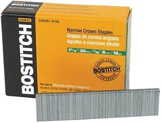 Stanley Bostitch SX50351-1/4G Staple, Crown Coated, 18-Gauge, 1.25 x 7/32-In, 3,000-Ct. - Quantity 10