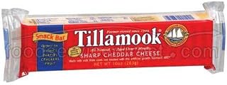 Tillamook Sharp Cheddar Snack Bar, 10 Ounce -- 12 per case.