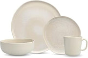 Cloud Terre by Fortessa Collection No 3 Stoneware 16 Piece Dinnerware Set, Service for 4, Sand